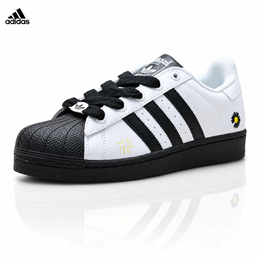 Adidas  Classic Black & White Superstar Sneakers