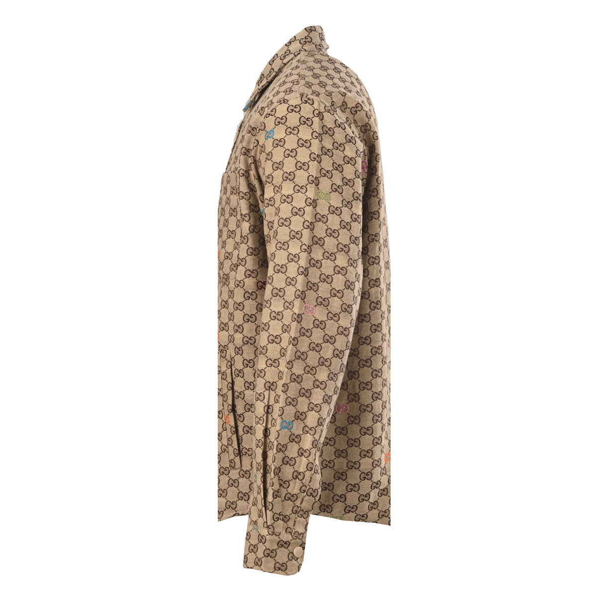 Gucci Signature GG Monogram Long Sleeve Shirt