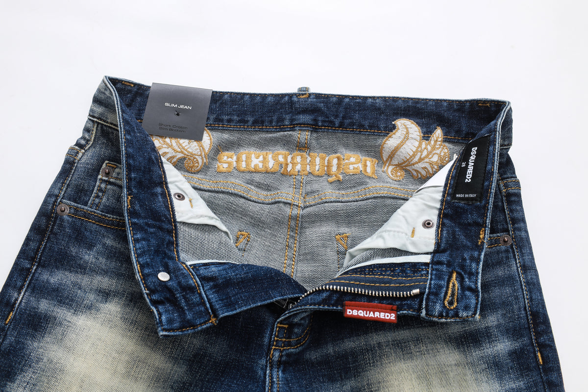 dsquared2 hot diamond embroidery Jeans