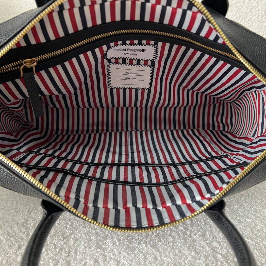 Thom Browne Top-grade cowhide briefcase