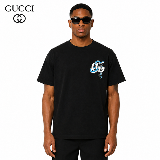 Gucci GG Snake Interlocking Logo Oversized T-Shirt
