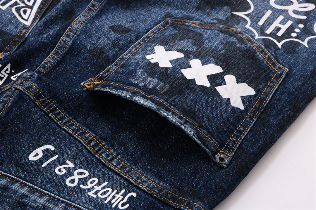 dsquared2 New Man Graffiti Jeans