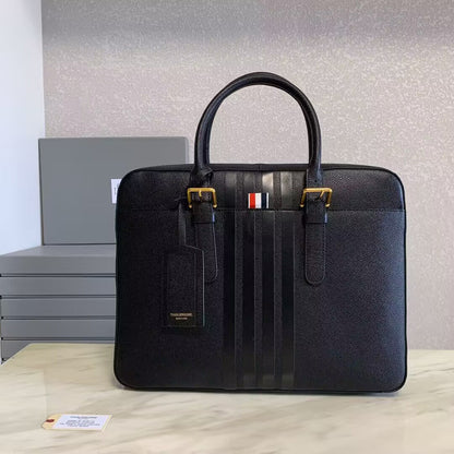 Thom Browne Top-grade cowhide briefcase