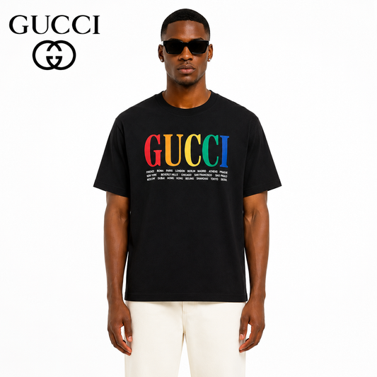 Gucci Rainbow Cities Logo T-Shirt