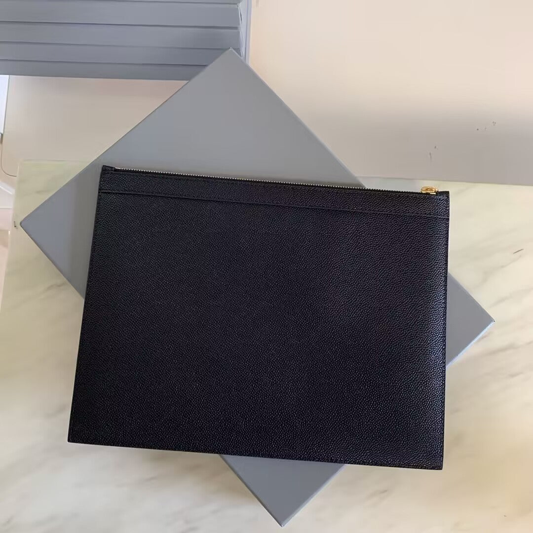 Thom Browne Top-grade cowhide clutch