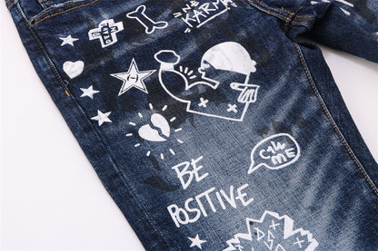 dsquared2 New Man Graffiti Jeans
