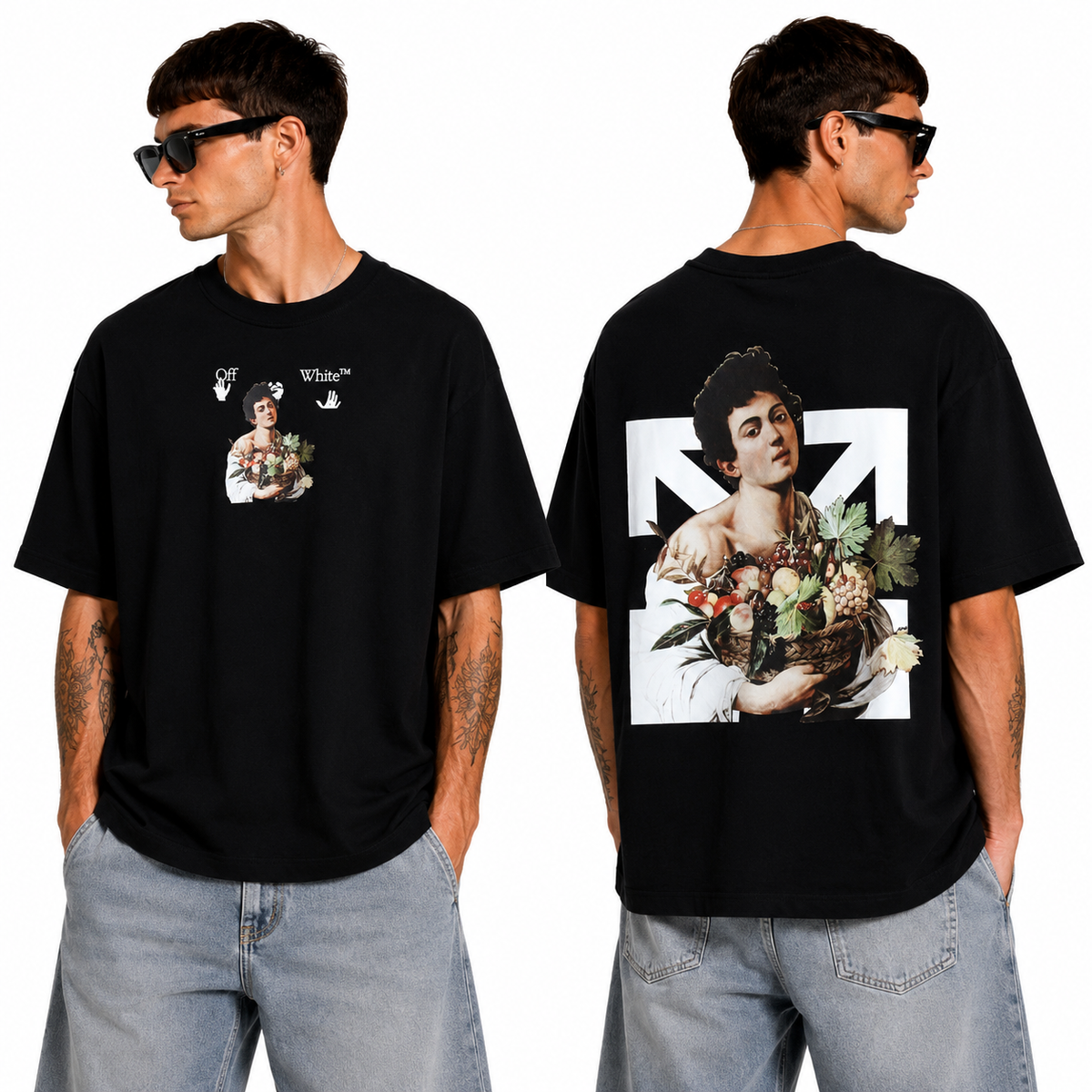 OFF-White Arrow logo print T-shirt#84