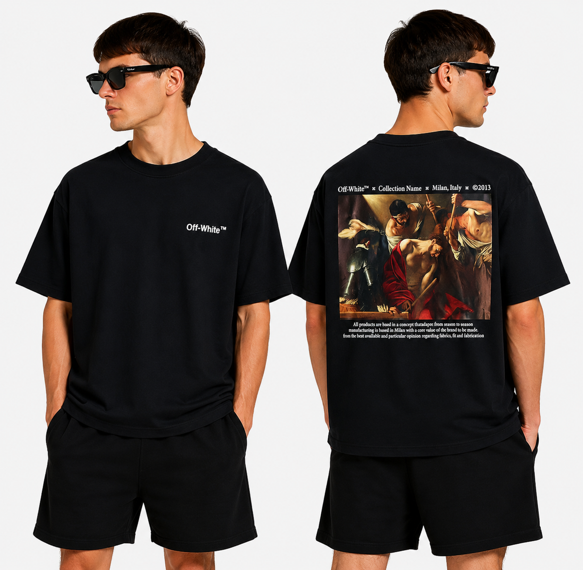 OFF-White Arrow logo print T-shirt#89