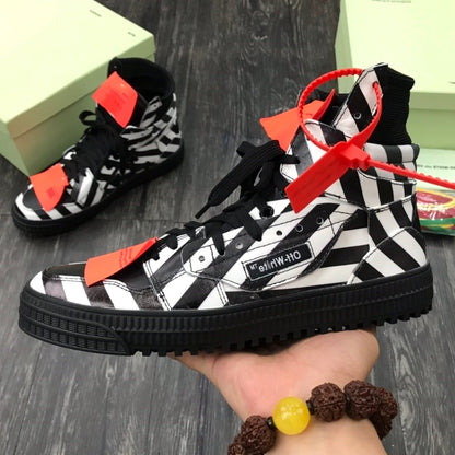 Off-White  Arrow Logo Leather Sneakers #43