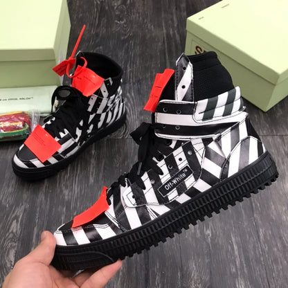 Off-White  Arrow Logo Leather Sneakers #43
