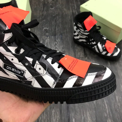 Off-White  Arrow Logo Leather Sneakers #43