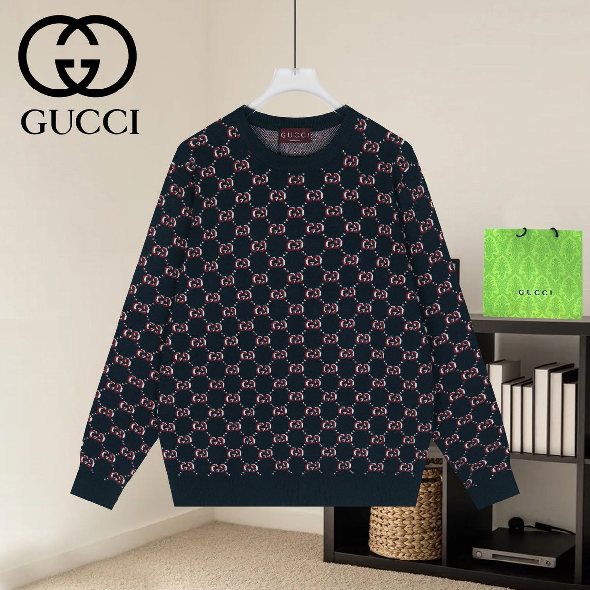 Gucci Jacquard Crewneck Sweater zgwXHg - Image 1