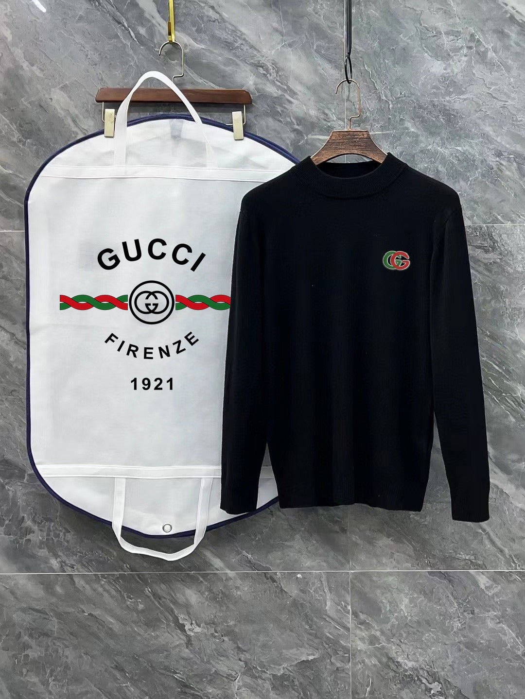 Gucci Embroidered Mock-Neck Sweater - Image 30
