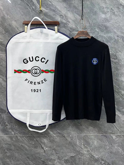 Gucci Embroidered Mock-Neck Sweater - Image 12