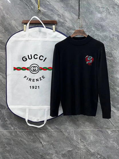 Gucci Embroidered Mock-Neck Sweater - Image 3