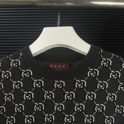Gucci Double-G Jacquard Crewneck Sweater - Image 3